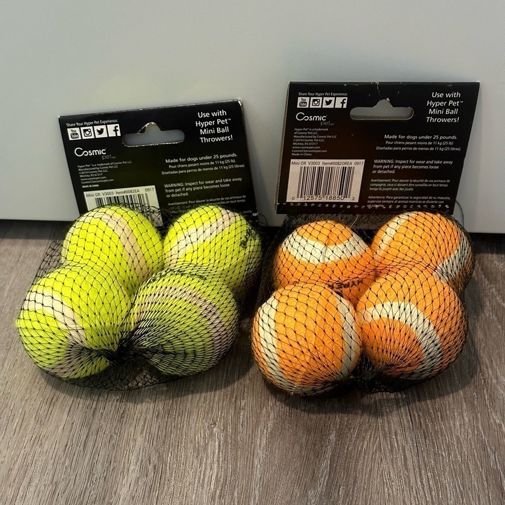 NWT 2 Packages Hyper Pet Mini Tennis Balls for Dogs - Picture 3 of 3